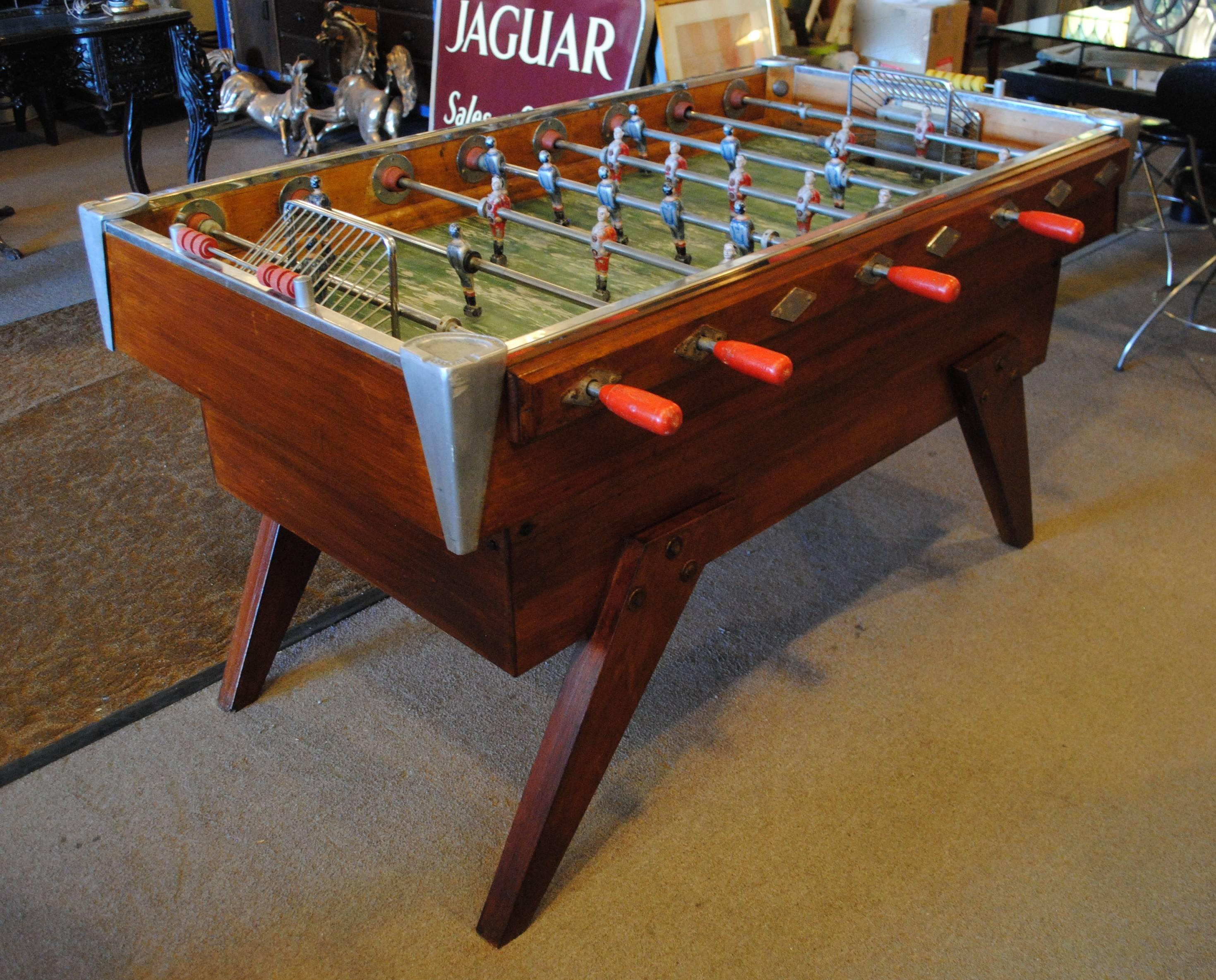 Vintage French Foosball Game Table In Good Condition In LAS VEGAS, NV