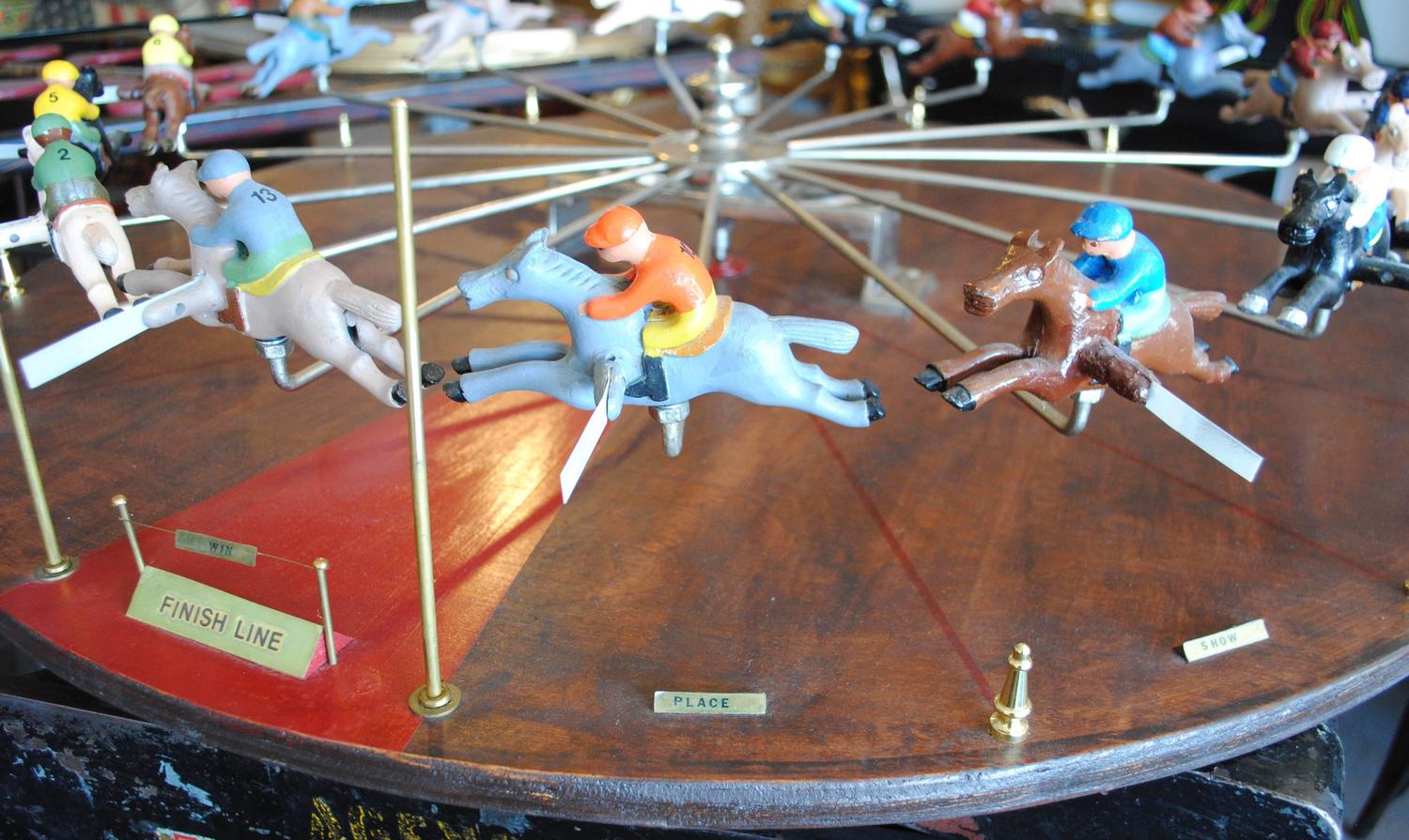 Spinning Race Horse Game Wheel For Sale at 1stdibs