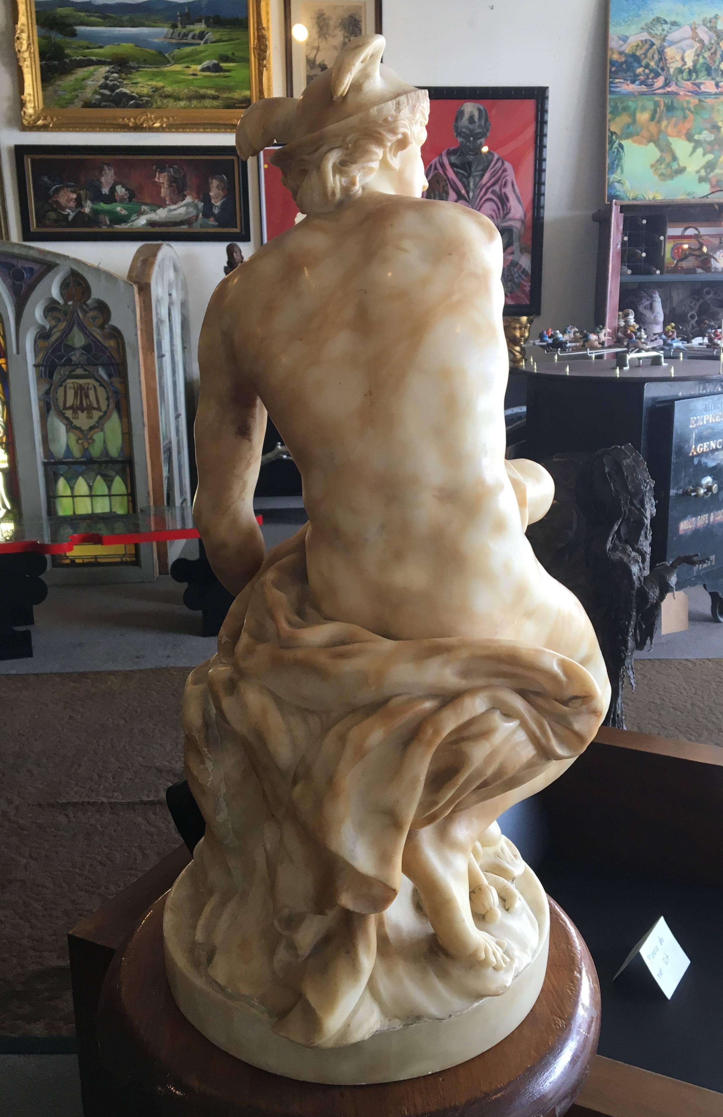 20th Century Marble Hermes Statue For Sale