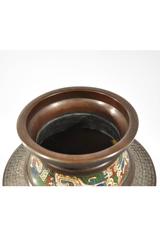 Japanese Bronze and Champlevé Vase
