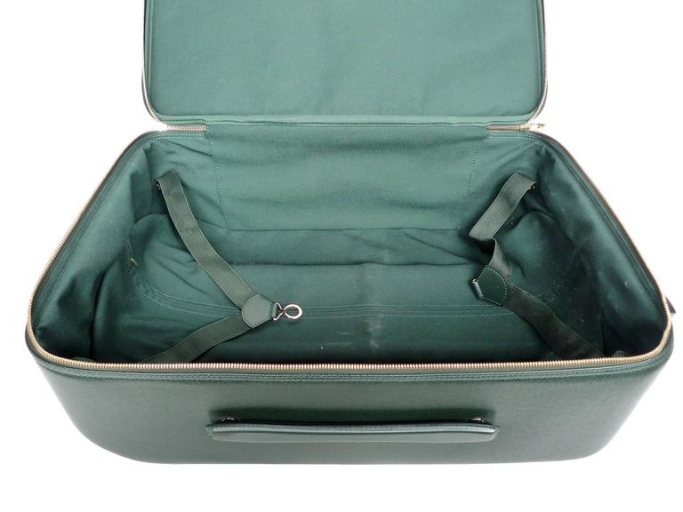 Louis Vuitton Green Pégase 55 Taiga Leather Travel Suitcase at 1stdibs