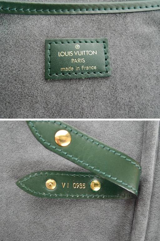 Louis Vuitton Hunter Green Taiga Leather Helanga Travel Bag. , Lot  #56689