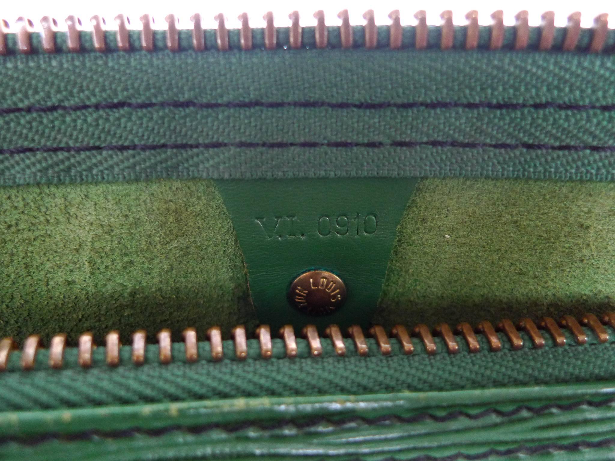 Louis Vuitton Green Epi Leather Keepall 45 Travel Bag 3