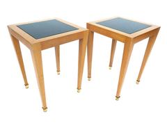 Donghia Maple Madrid Square Endtables