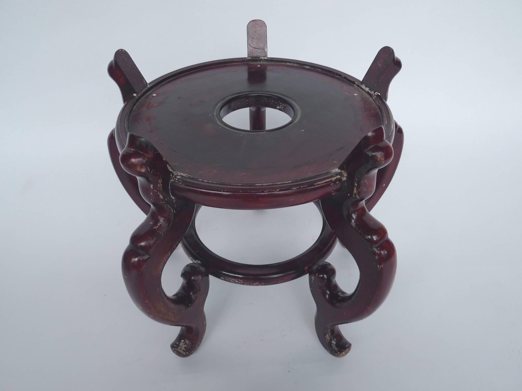 20th Century Chinese Hand-Painted Ceramic Fishbowl 4