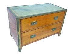 19th Century Campaign-Style Chest of Drawers