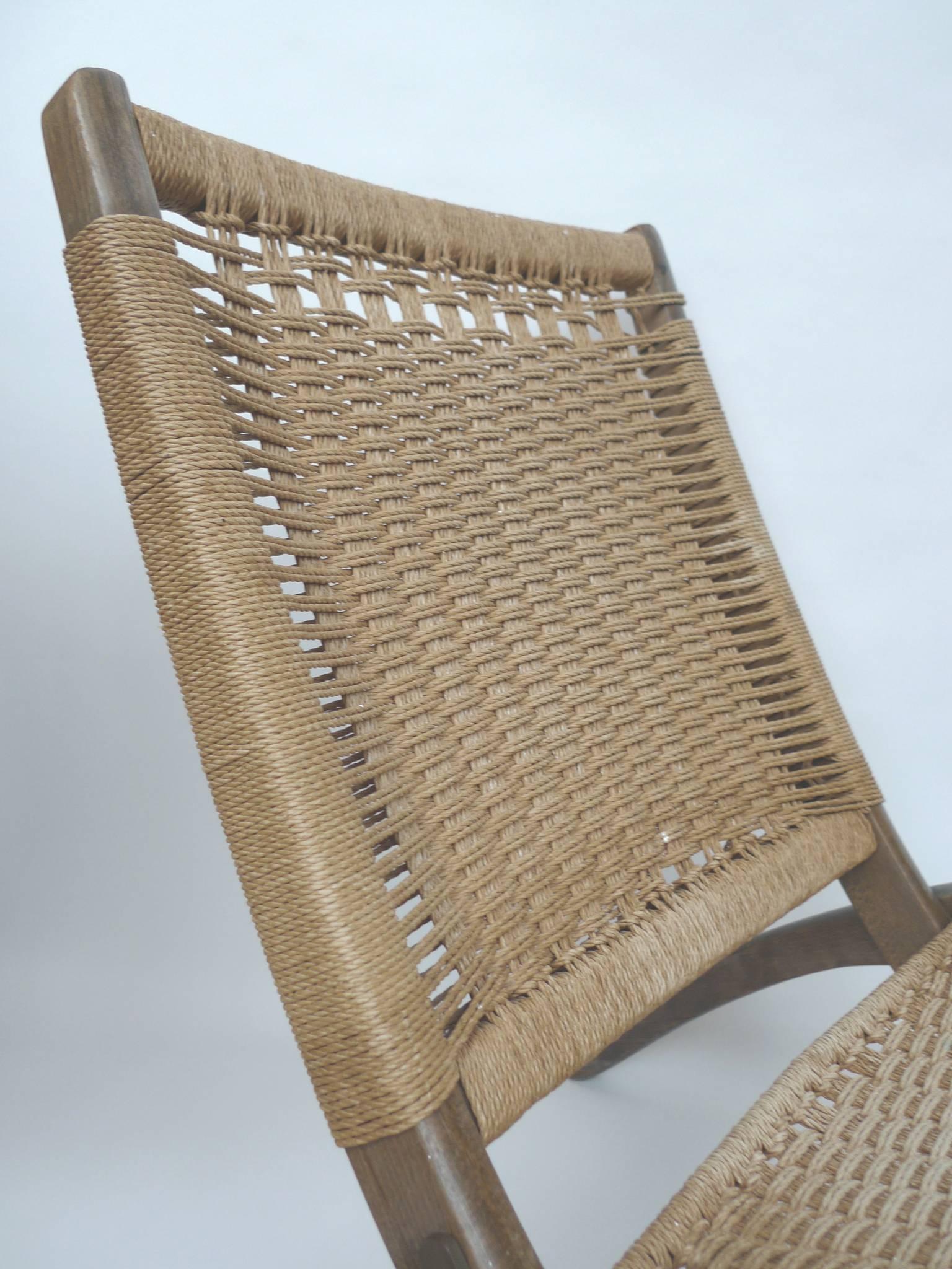 mid century rope chair
