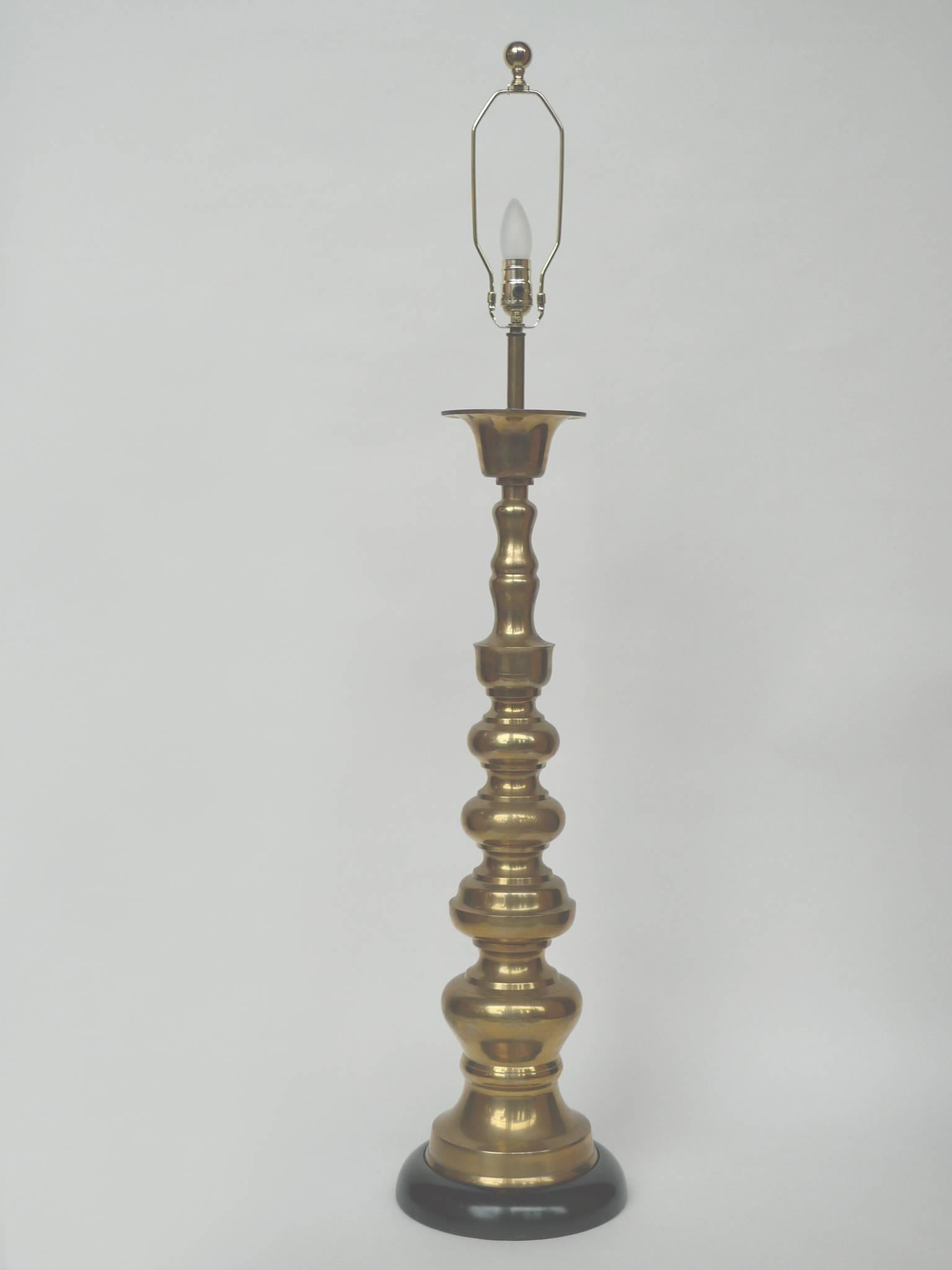 American Stiffel Tall Brass Table Lamps
