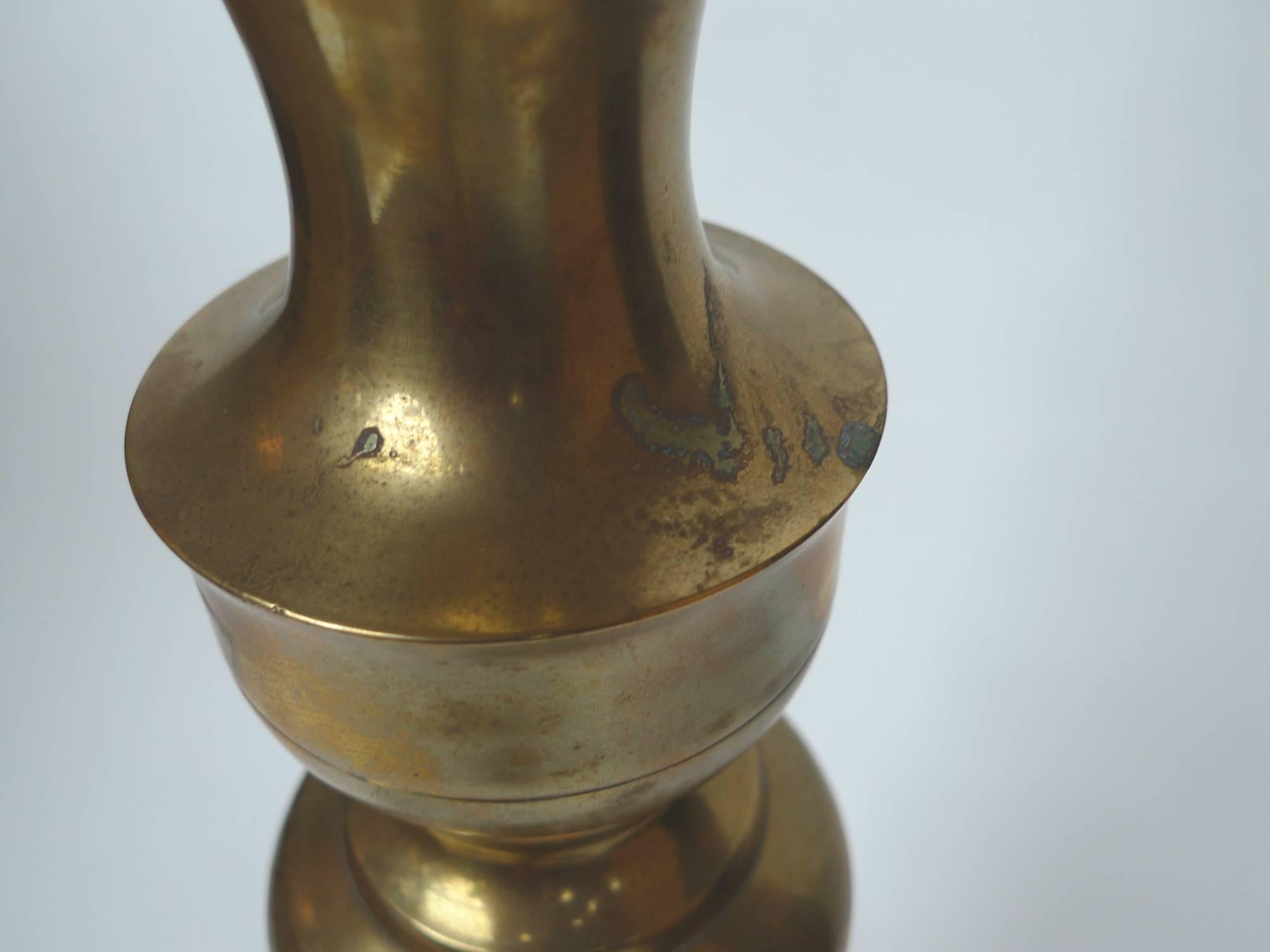 Stiffel Tall Brass Table Lamps 1