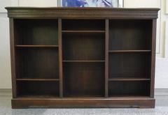 Victorian Oak Open Front Bookcase