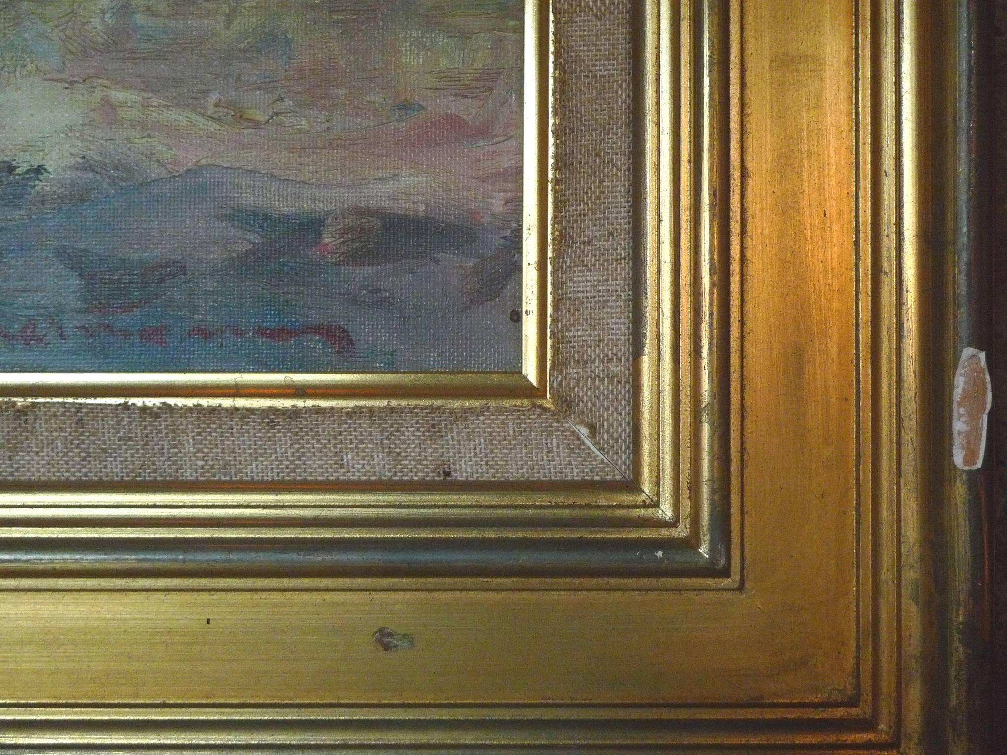 René Zimmermann Landscape Painting In Good Condition For Sale In New York, NY