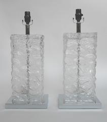Modern Ice Cube Glass Table Lamps