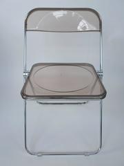 1960s Plia Lucite & Chrome Folding Chairs by Giancarlo Piretti - a Set of 6