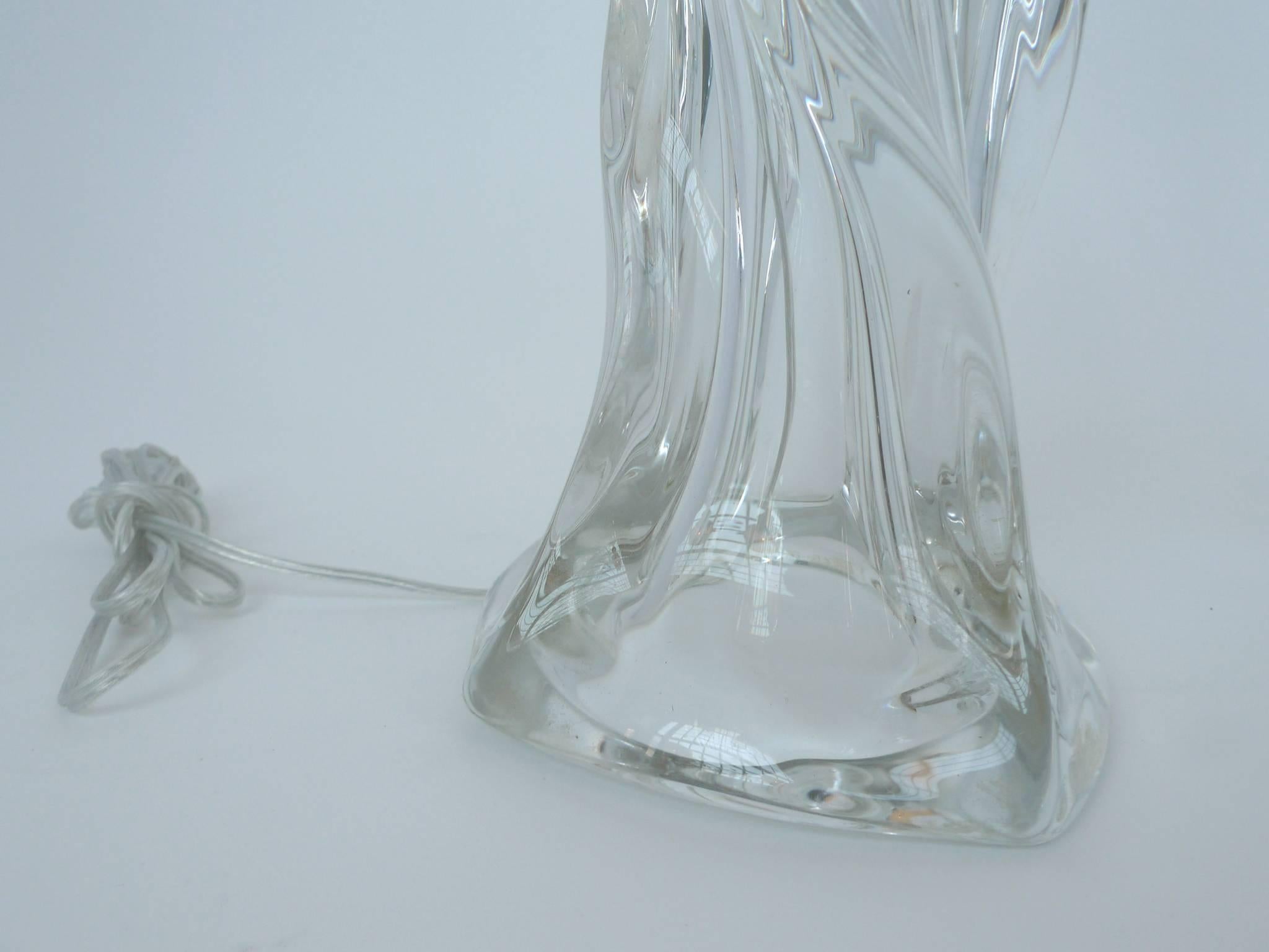 Silk Pair of Midcentury Murano Glass Table Lamps