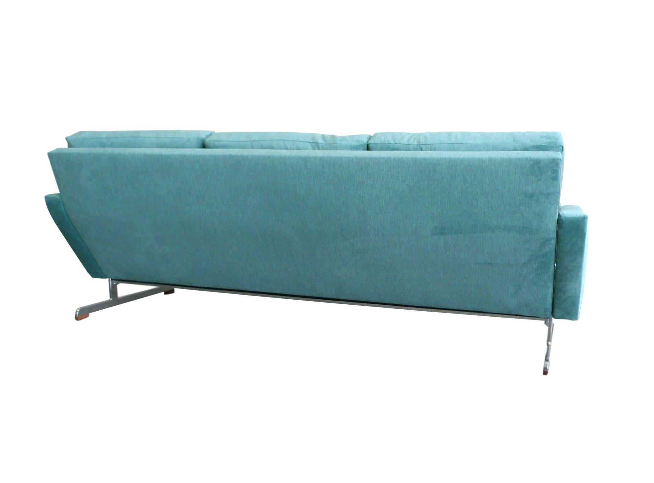 Teal Danish Modern Sofa by Johannes Andersen In Excellent Condition In New York, NY