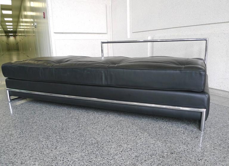 Eileen Gray Chrome and Leather Daybed at 1stdibs
