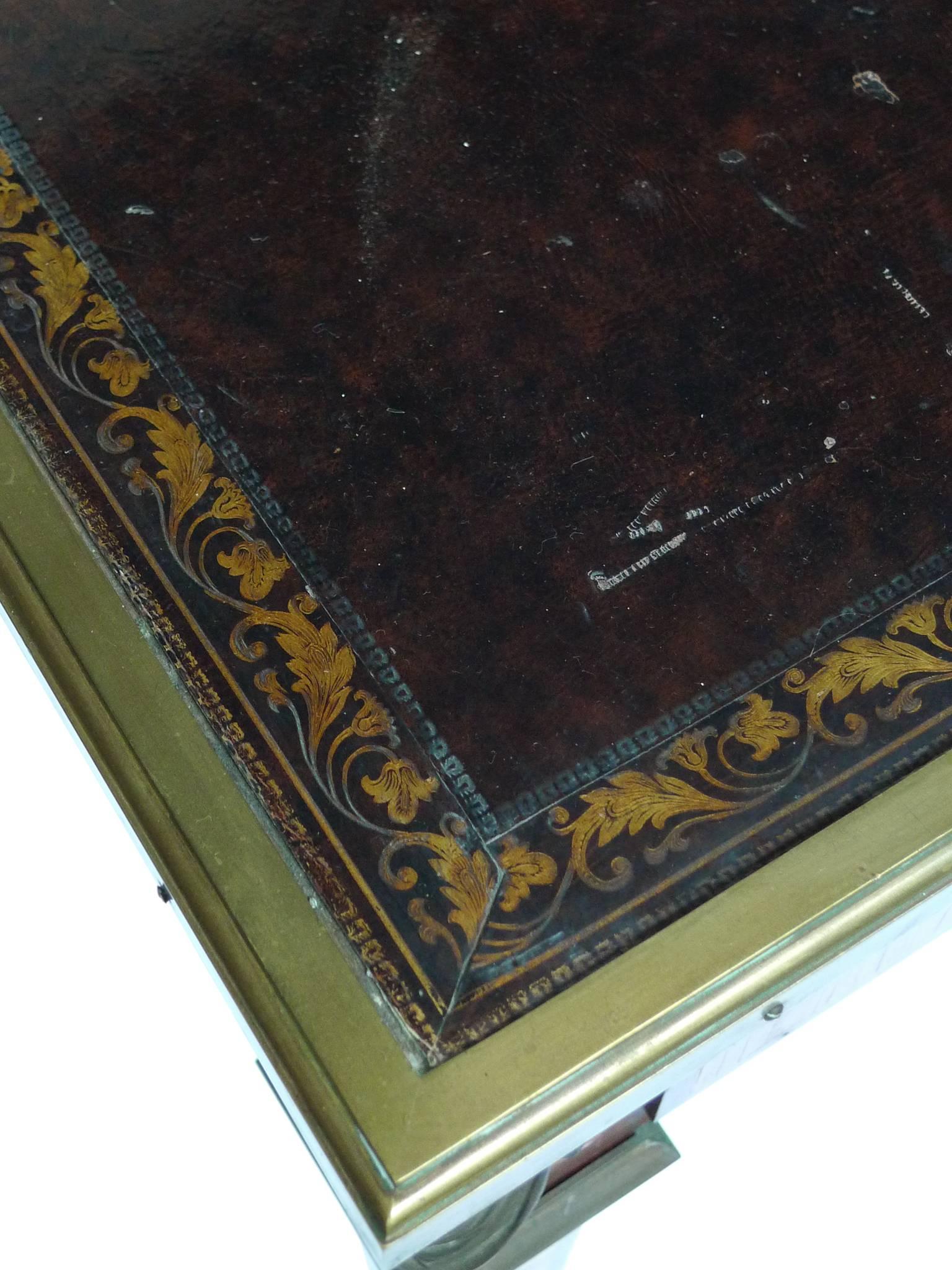 Late 19th Century Louis XVI Style Leather-Top Writing Desk 2