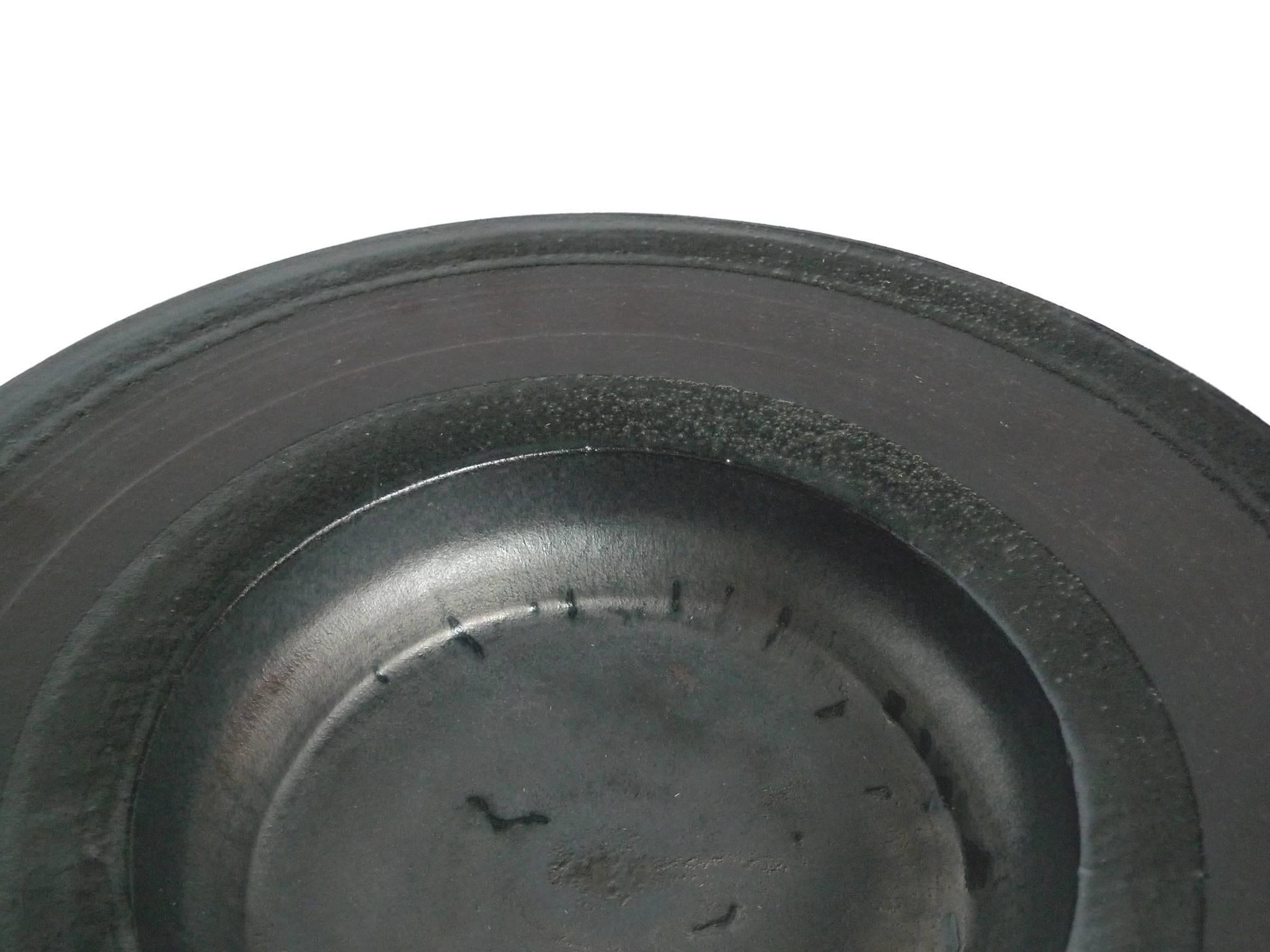 Glazed Thom Lussier Ceramic Saucer Bowl