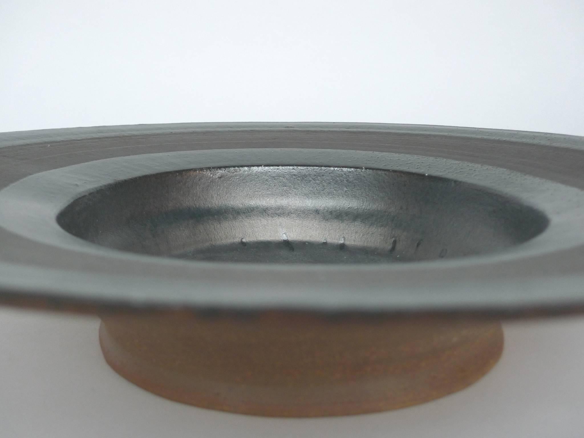 Thom Lussier Ceramic Saucer Bowl (amerikanisch)