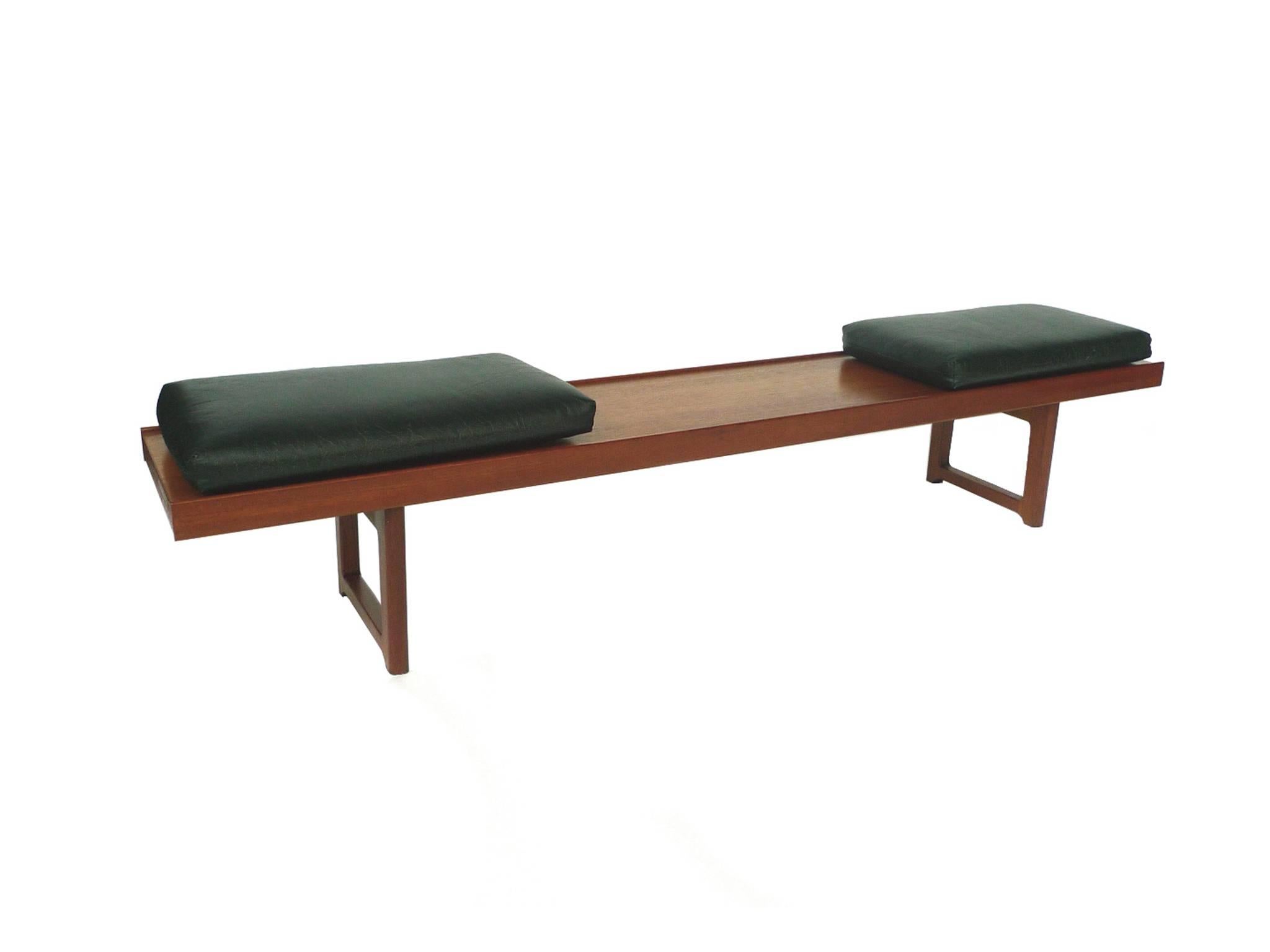 Steel Set of Two Solid Teak Bench-Tables by Torbjørn Afdal for Bruksbo, Norway