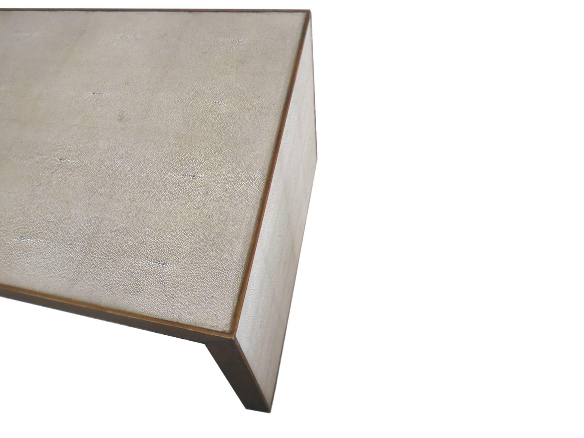 Shagreen Set of Dwell Studios Nesting Coffee Table and Two Side Tables