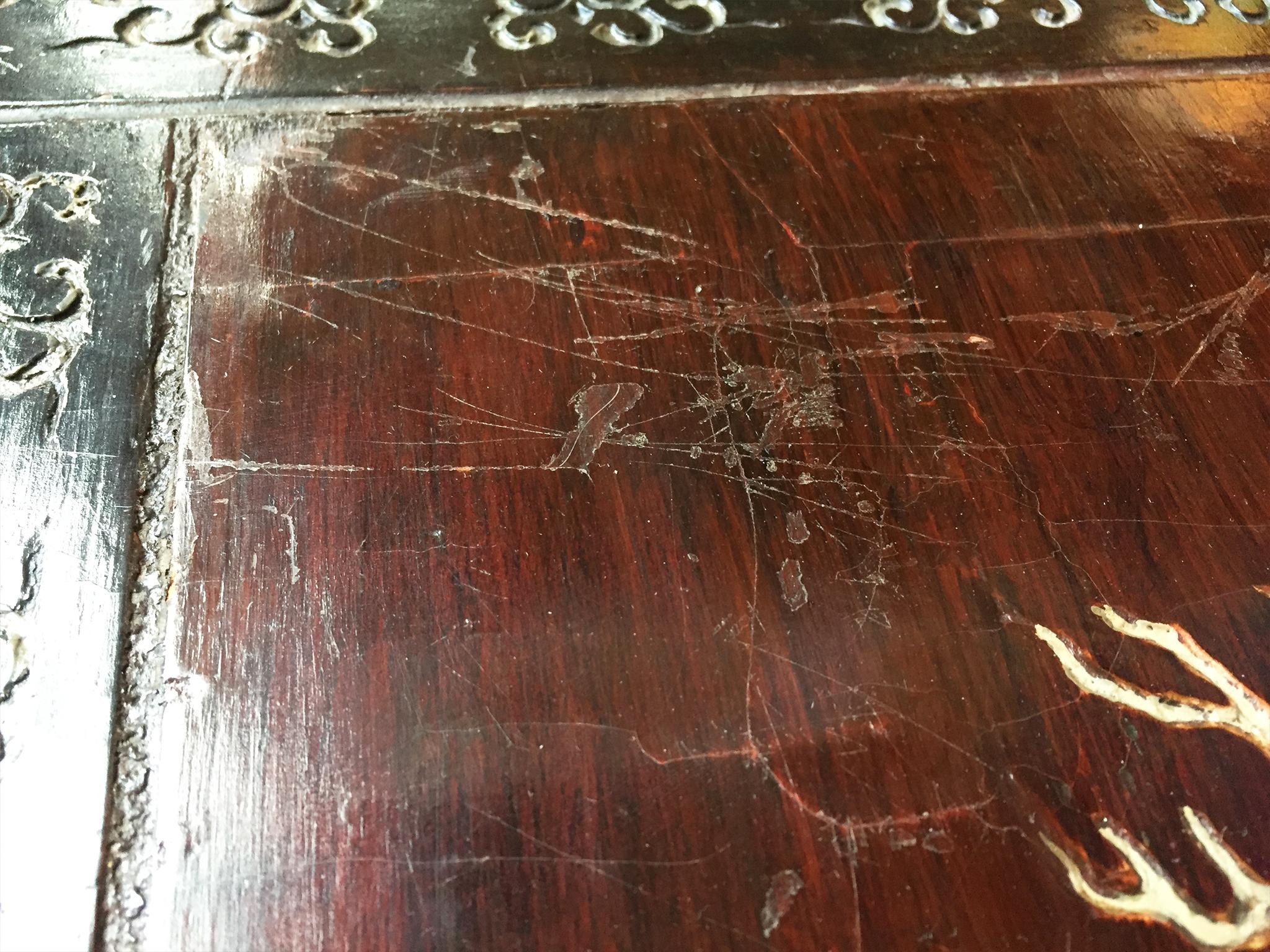 Early 20th Century Chinese Lacquered Panel Table 3