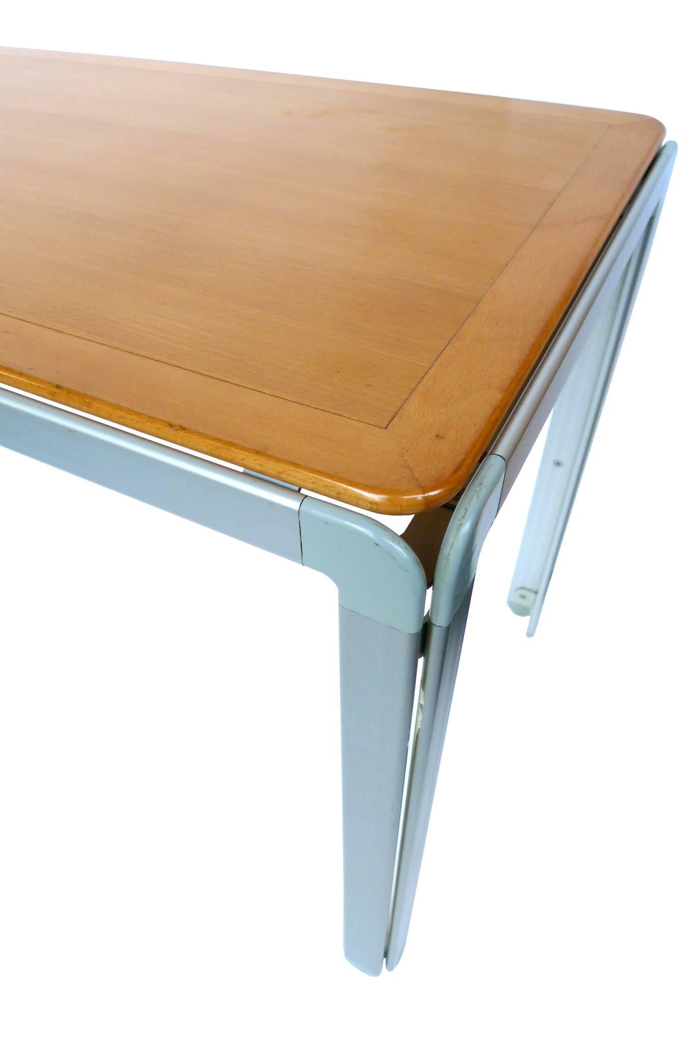 Arne Jacobsen Beech and Aluminium Work Table 1