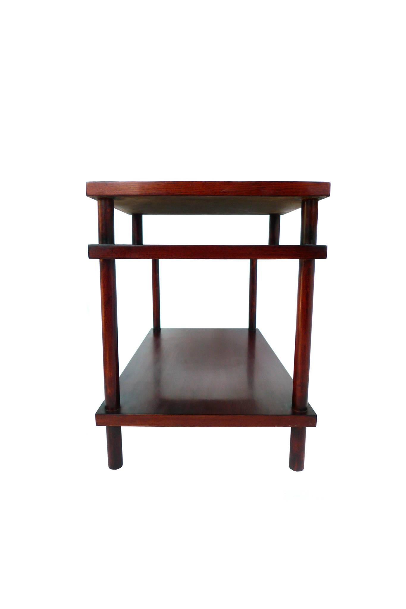 Lacquered Three-Tiered Side Table by T.H. Robsjohn-Gibbings for Widdicomb