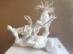 "Lobster Boy #4" Porcelain Sculpture by Robert Hechler