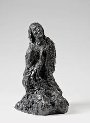 Bronze Sculpture "Le Christ au Mont des Oliviers" by Edmond Moirignot