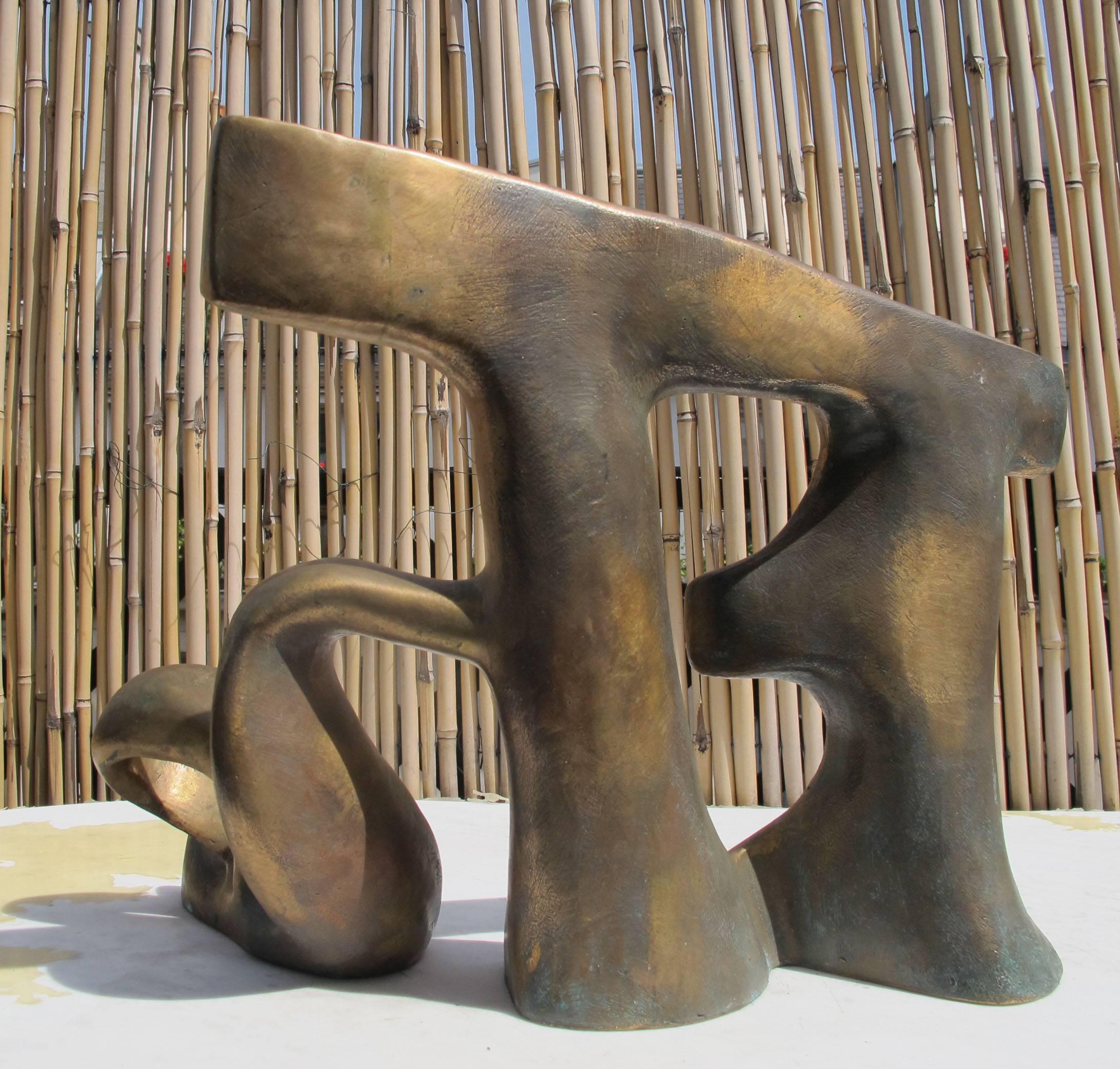 French Unique Piece Bronze Sculpture 