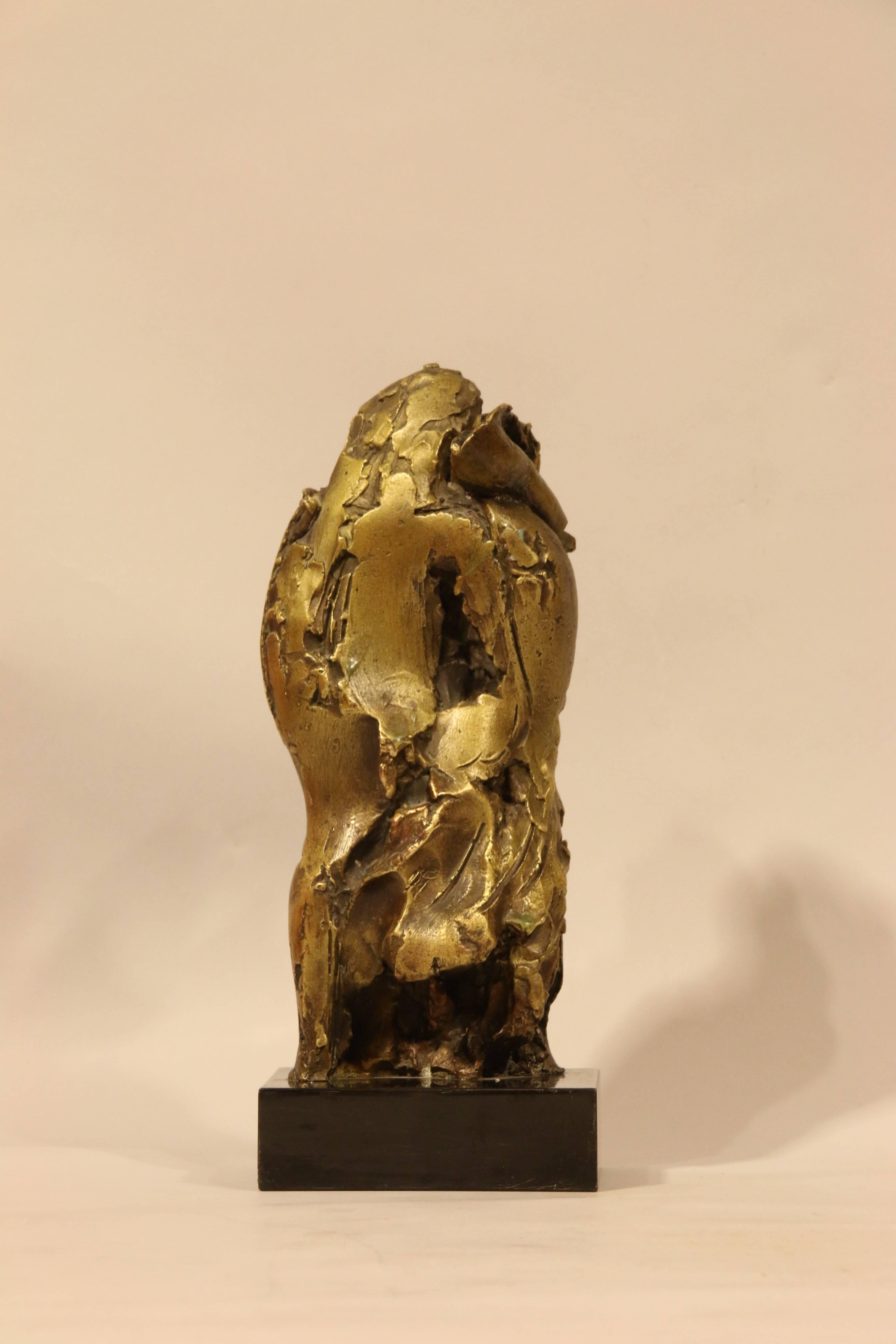 French Bronze Sculpture Signed Representing a Couple For Sale