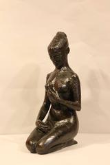 Sculpture en bronze ""Femme"" par Hélène Guastalla