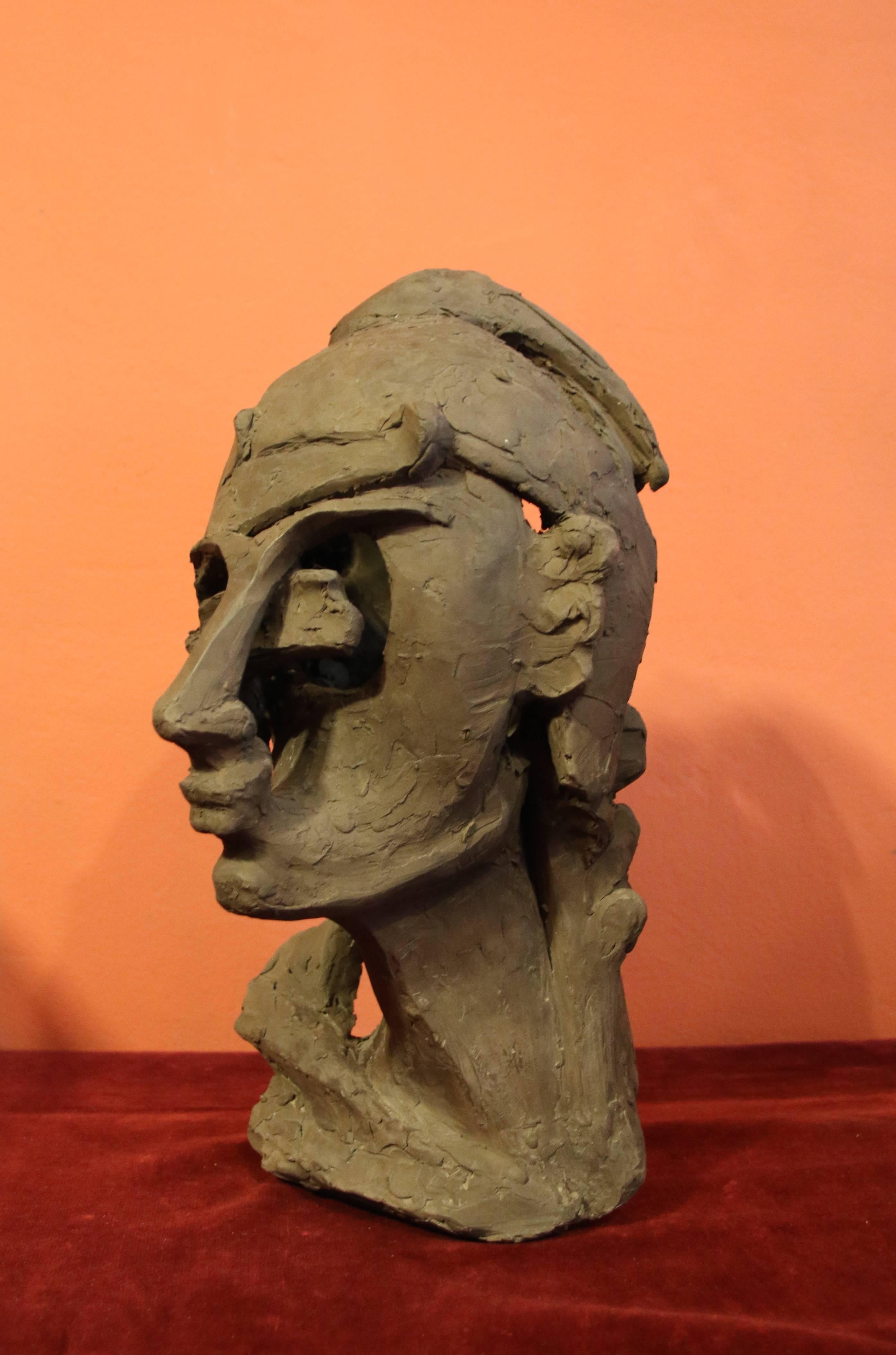 Patinated Terracotta Sculpture 