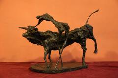 Bronze Sculpture "Tall Corrida" by Magdalena Reinharez