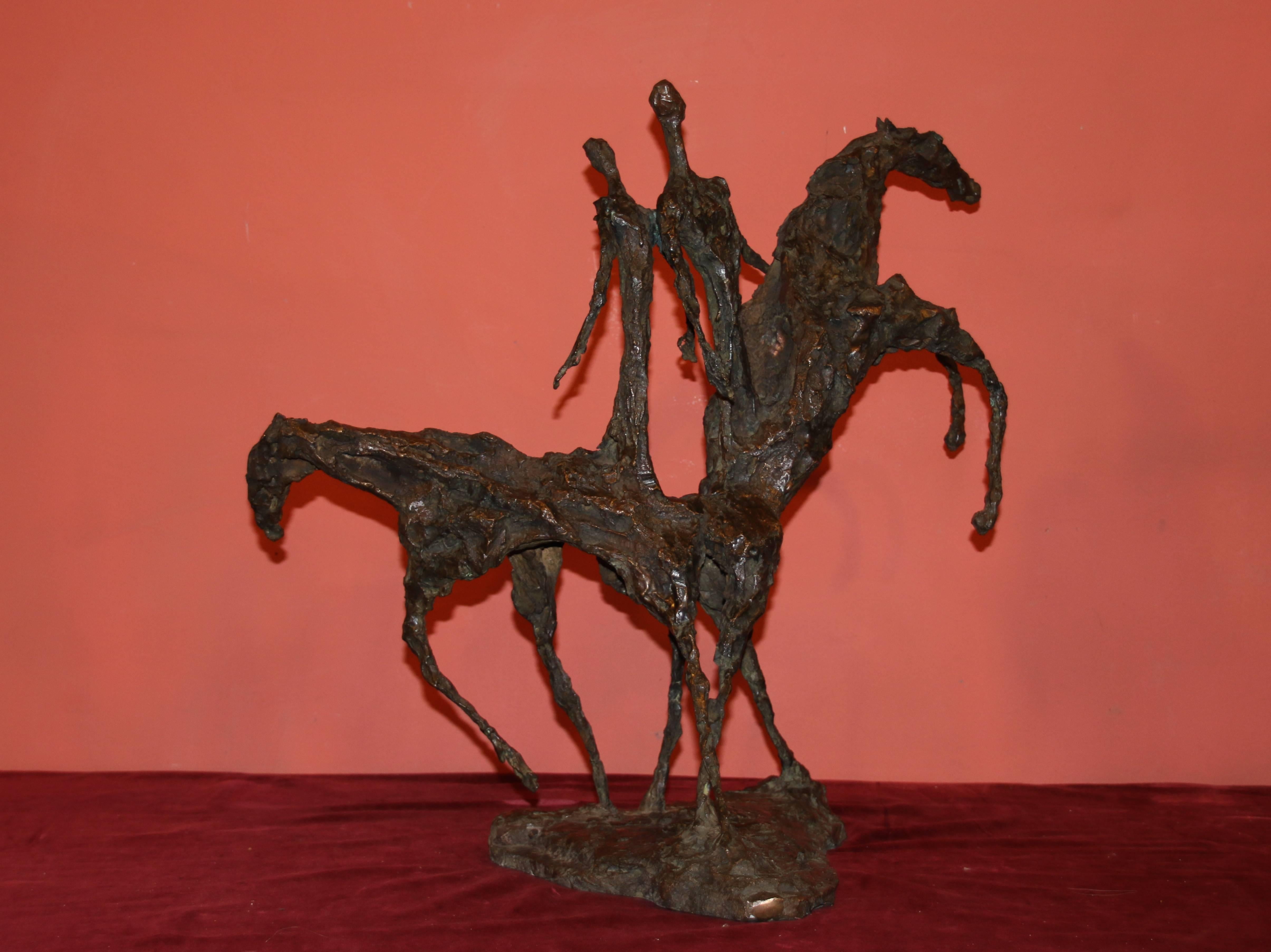 sculpture don quichotte bronze