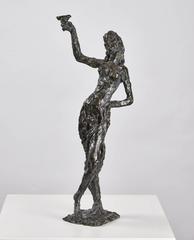Bronze Sculpture "Bacchante" by Edmond Moirignot