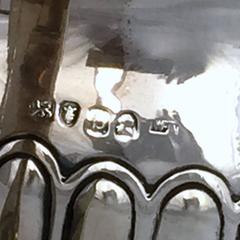 Georgian Three-Piece English Sterling Silver Tea Set by William Eaton