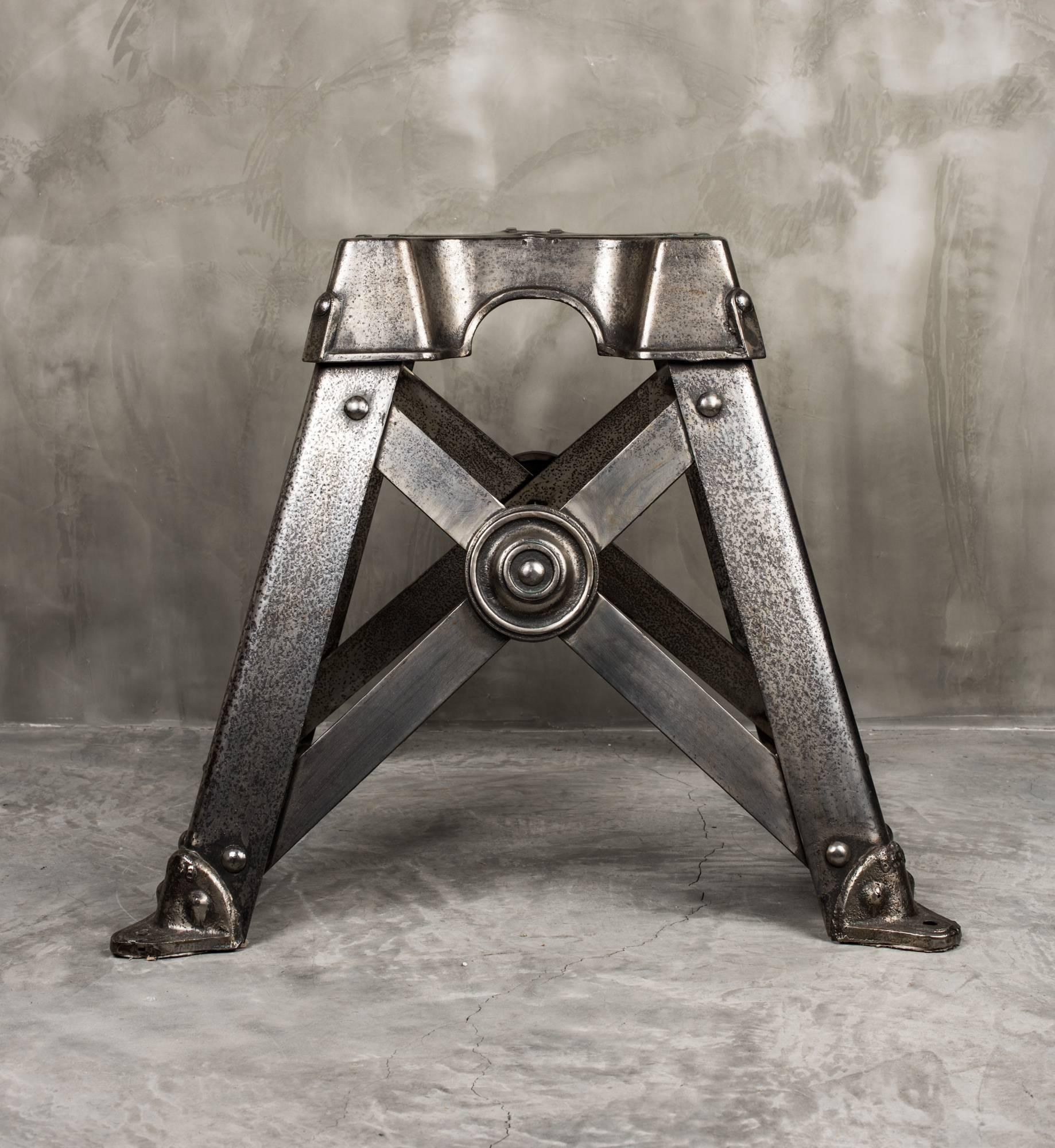 Polished Mid-Century Industrial Machinery Base, England For Sale