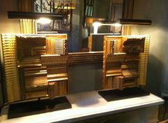 Pair of Vintage French Gold Frame Table Lamps