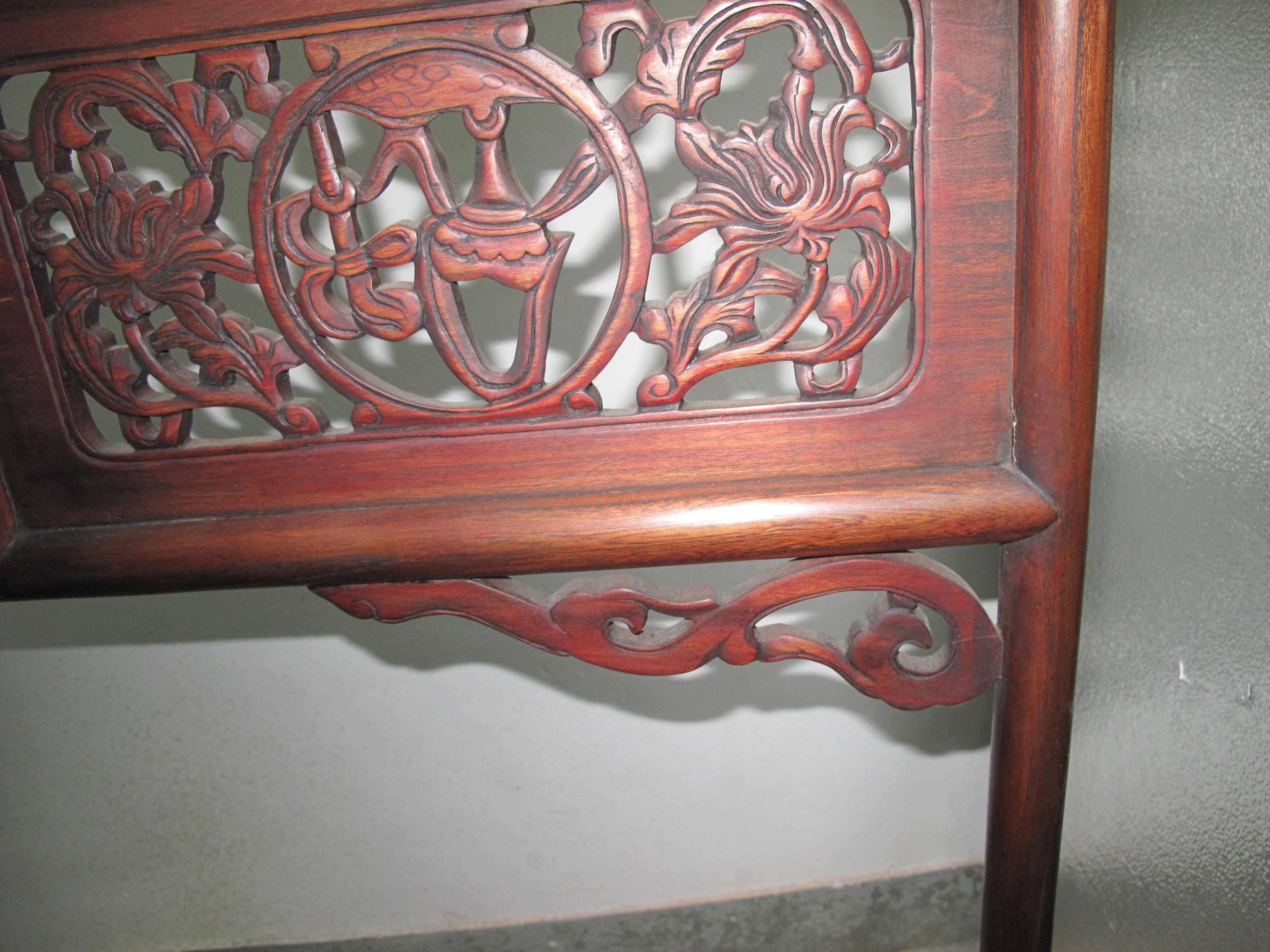19th Century Chinese Elmwood Clothes Rack For Sale 3