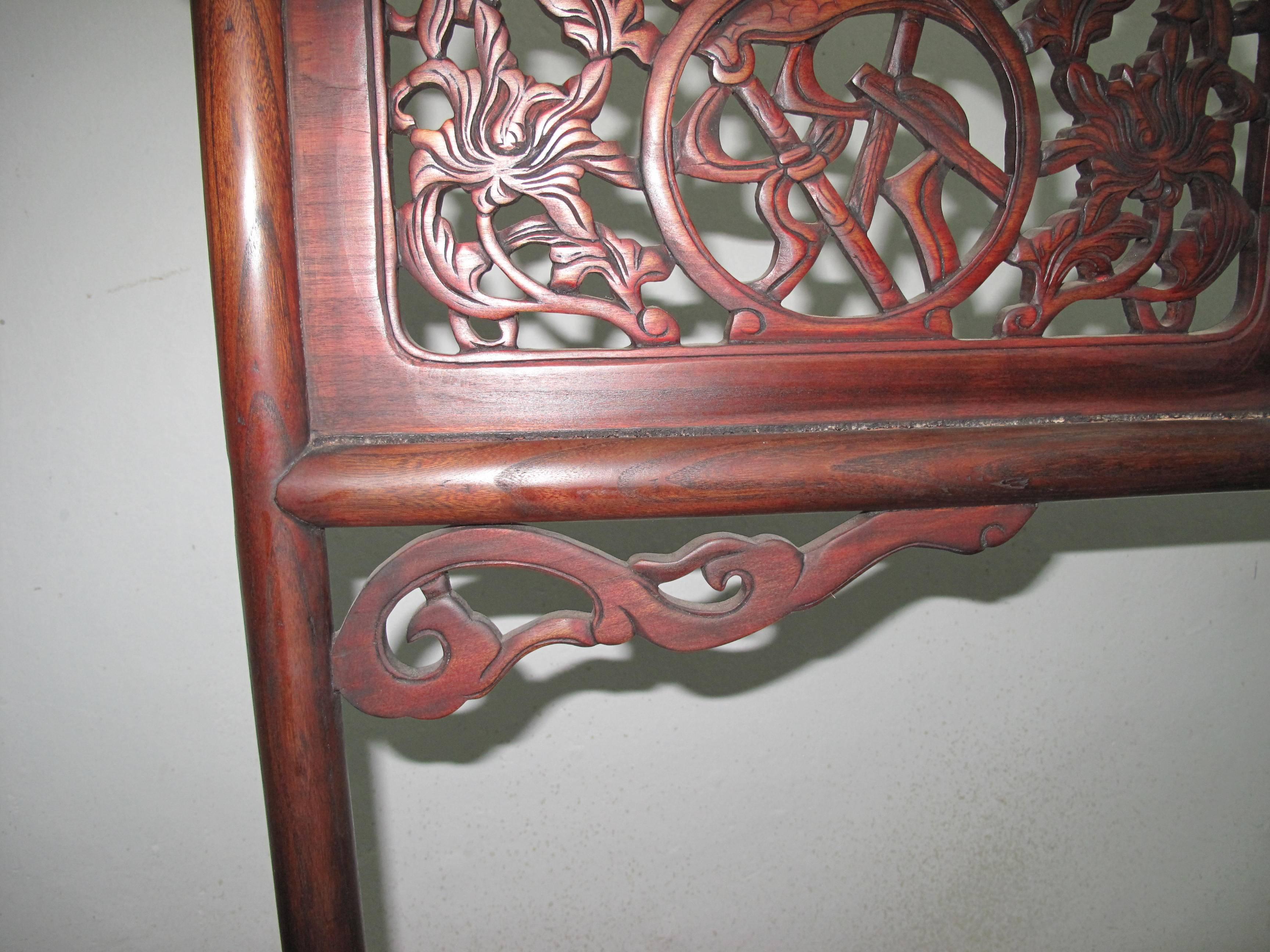 19th Century Chinese Elmwood Clothes Rack For Sale 2