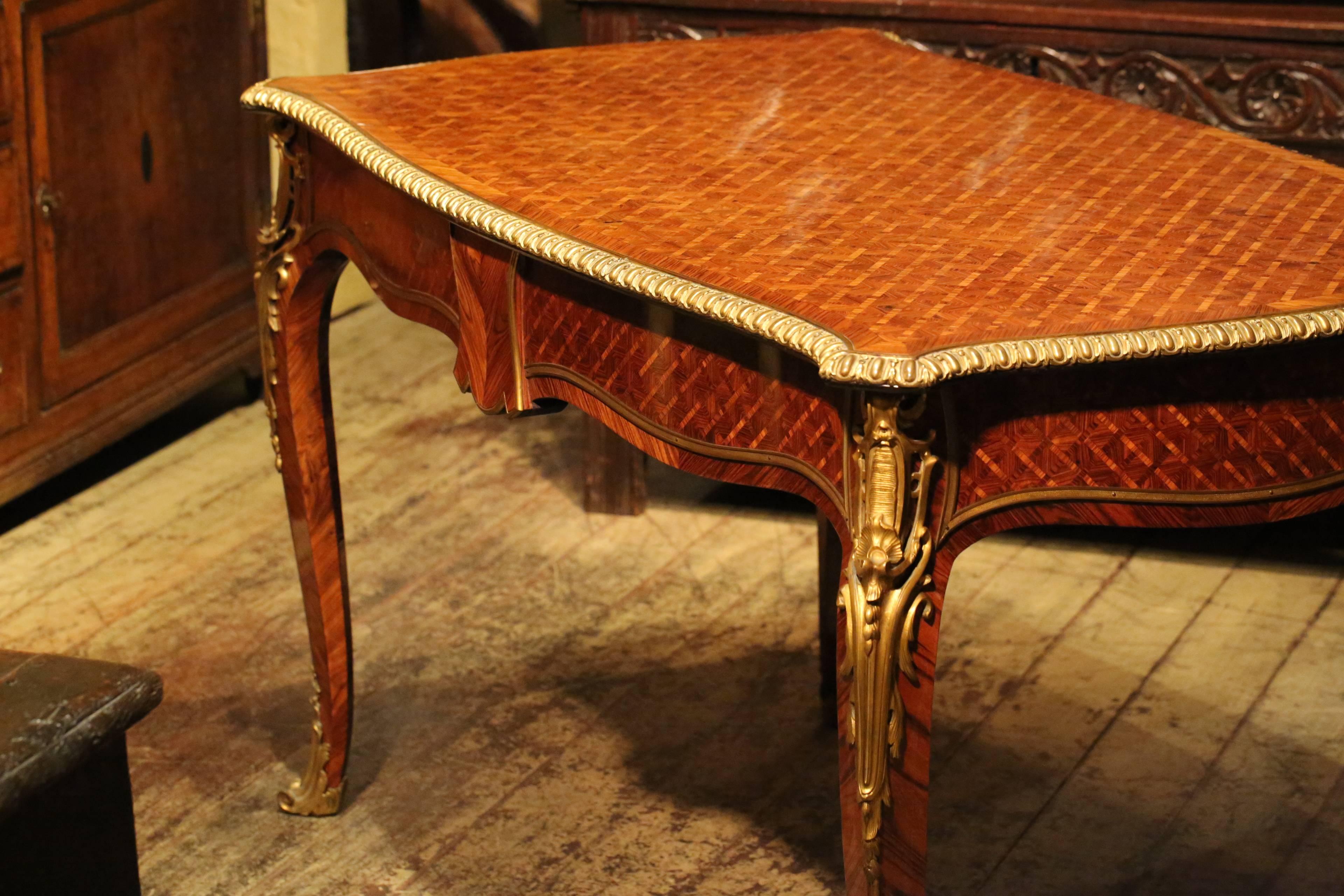 19th Century Louis XV Style Bureau Plat 1