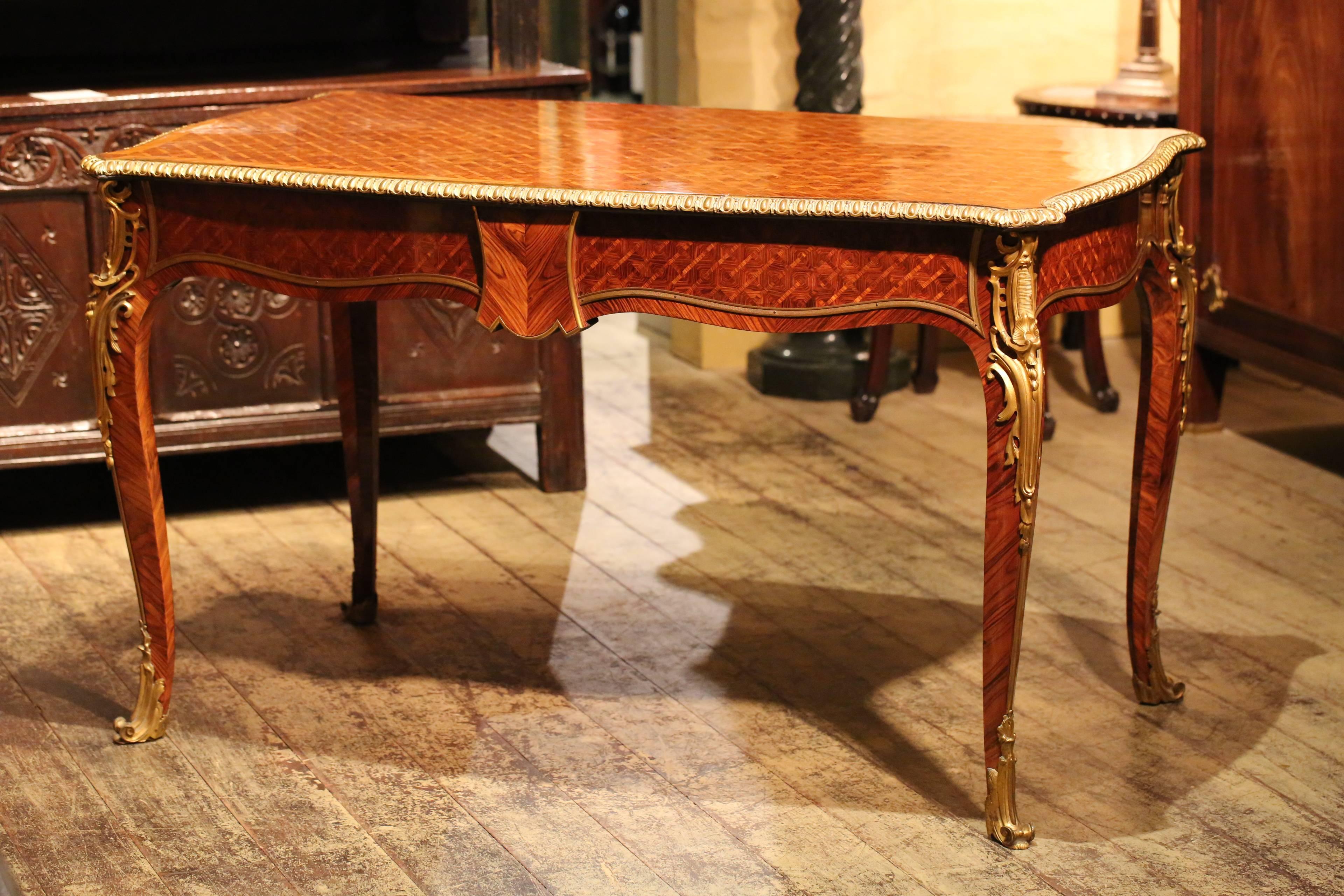 19th Century Louis XV Style Bureau Plat 2