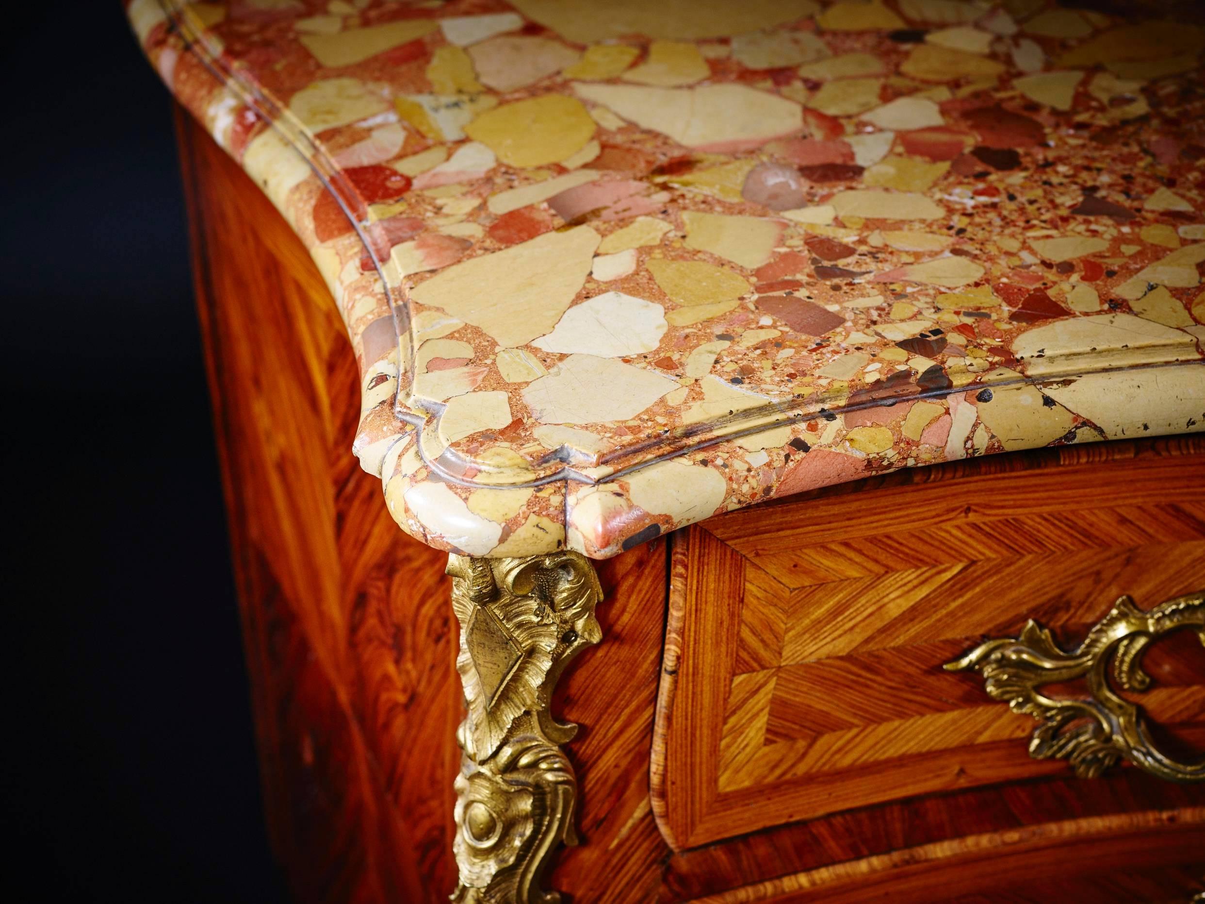 French Louis XV Period Kingwood and Ormolu-Mounted Commode by Criaerd, circa 1750