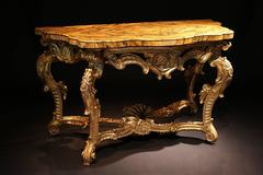 18th Century Roman Giltwood Console Table