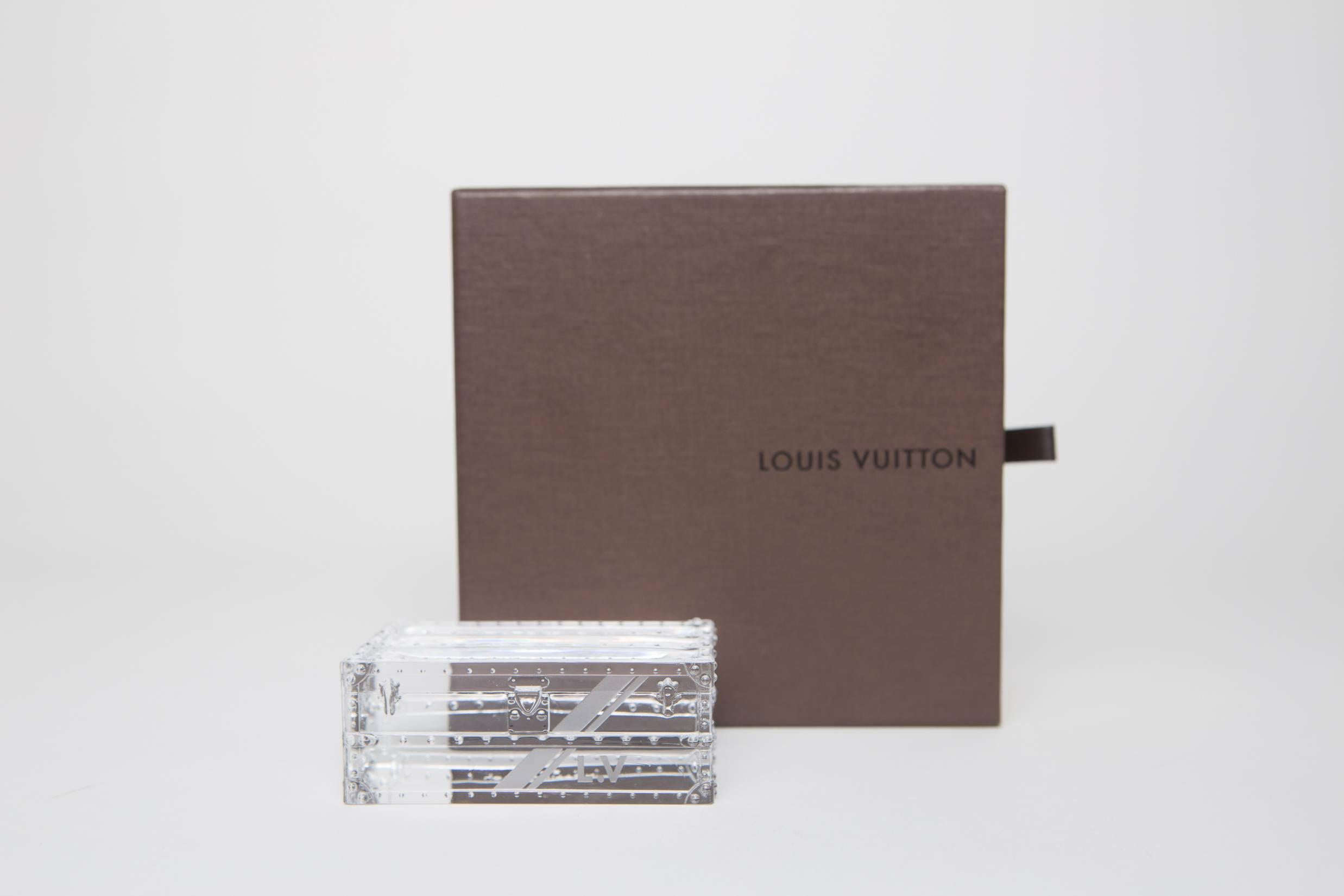 Etched Louis Vuitton Paper Weight