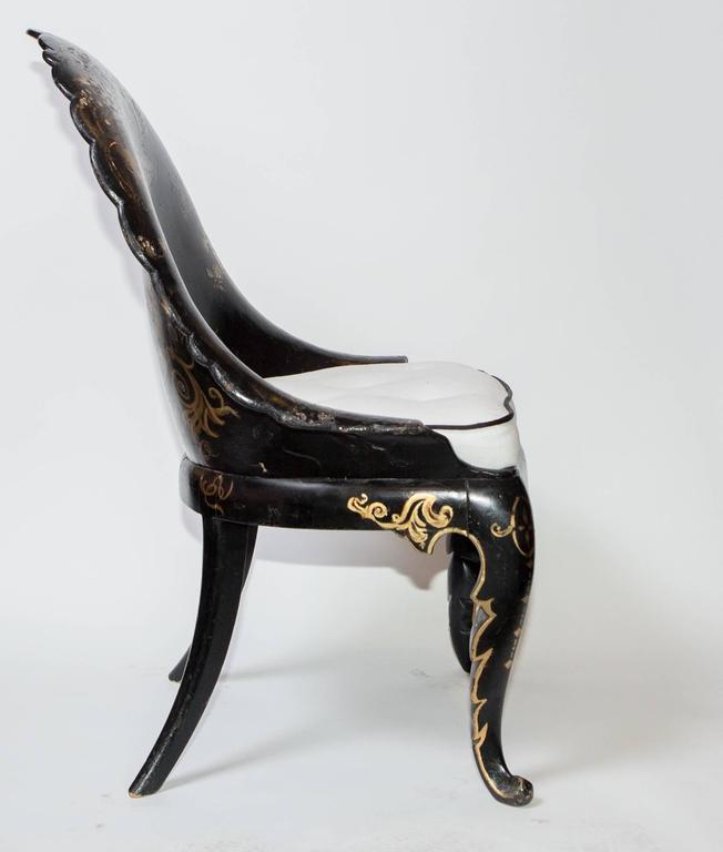 19th Century Papier Mâché Chair at 1stDibs