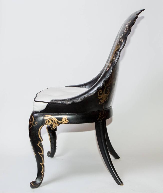 19th Century Papier Mâché Chair at 1stDibs