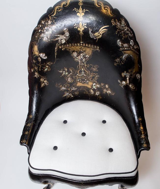 19th Century Papier Mâché Chair at 1stDibs